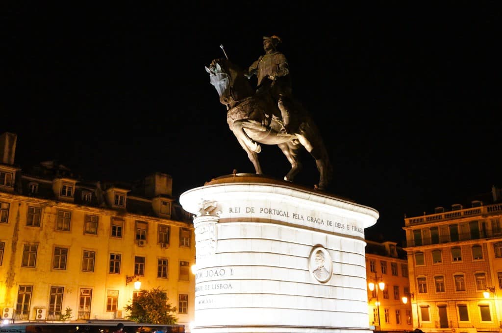 Pedro IV in Rossio Square Lisbon